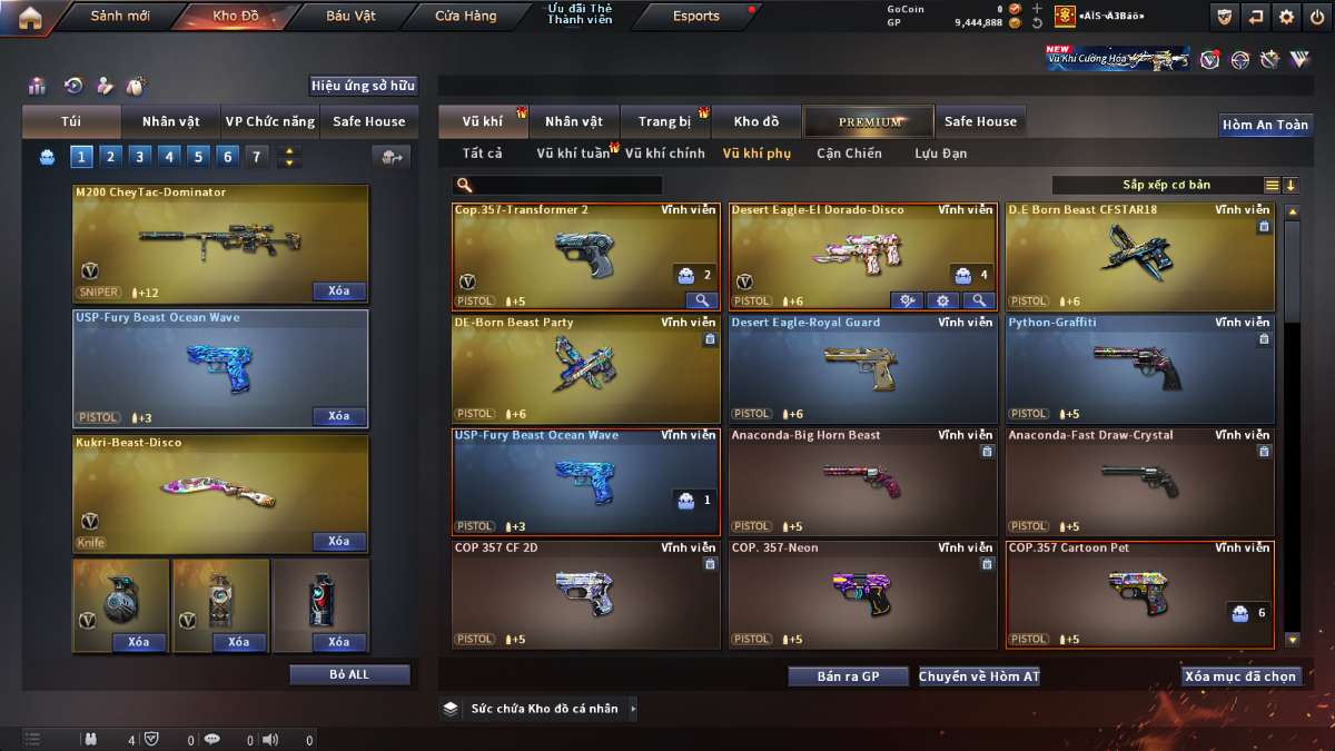 shop acc cf uy tin gia re